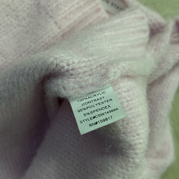 NWT Altar’d State Bow Tie Back Sleeveless Sweater Crop Top | Blush Pink | Small - Picture 8 of 9